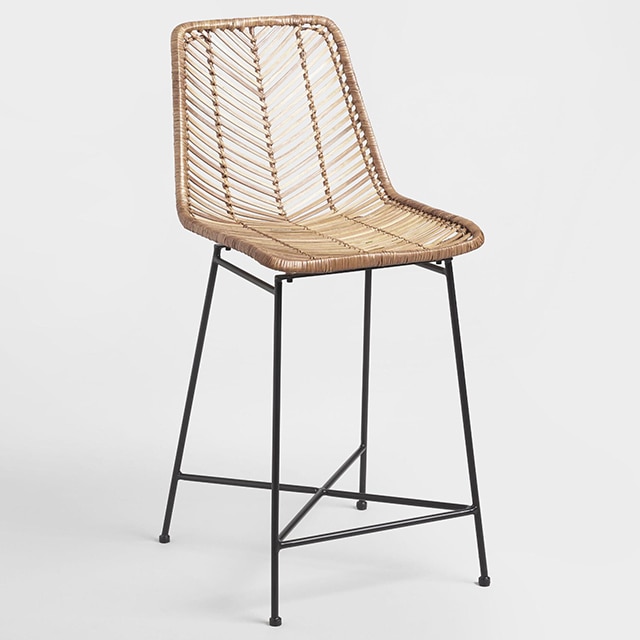 World market rattan discount stool