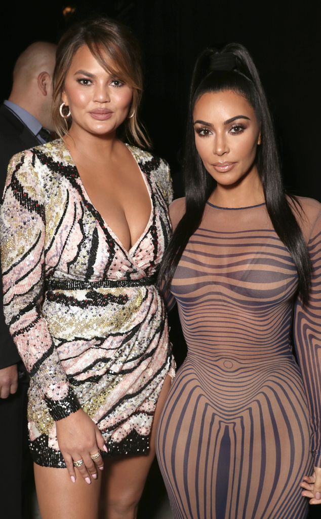 Chrissy Teigen Defends Kim Kardashian From Maternity Shapewear Critics E Online
