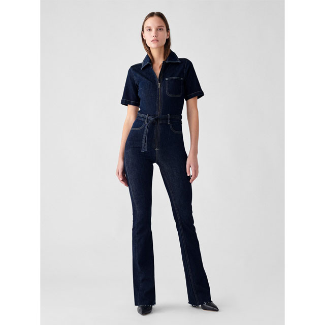 Eco-friendly denim jumpsuit