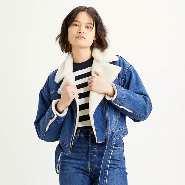 cocoon bomber jacket levis