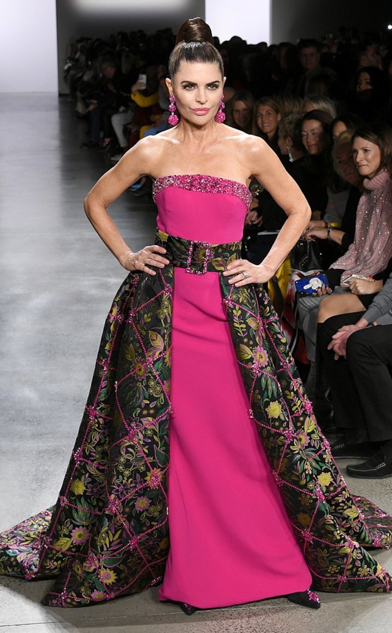 Lisa Rinna, Dennis Basso Runway 2020, Real Housewives At NY Fashion Week