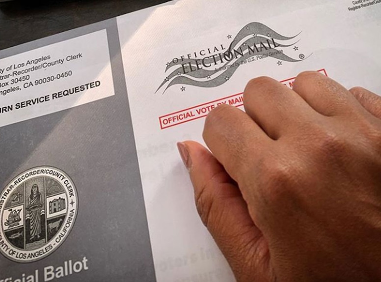 Zoe Saldana, Mail-in Ballot, Instagram