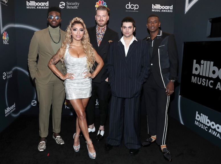 Pentatonix, Kirstin Maldonado, 2020 Billboard Music Awards, Red Carpet Fashions