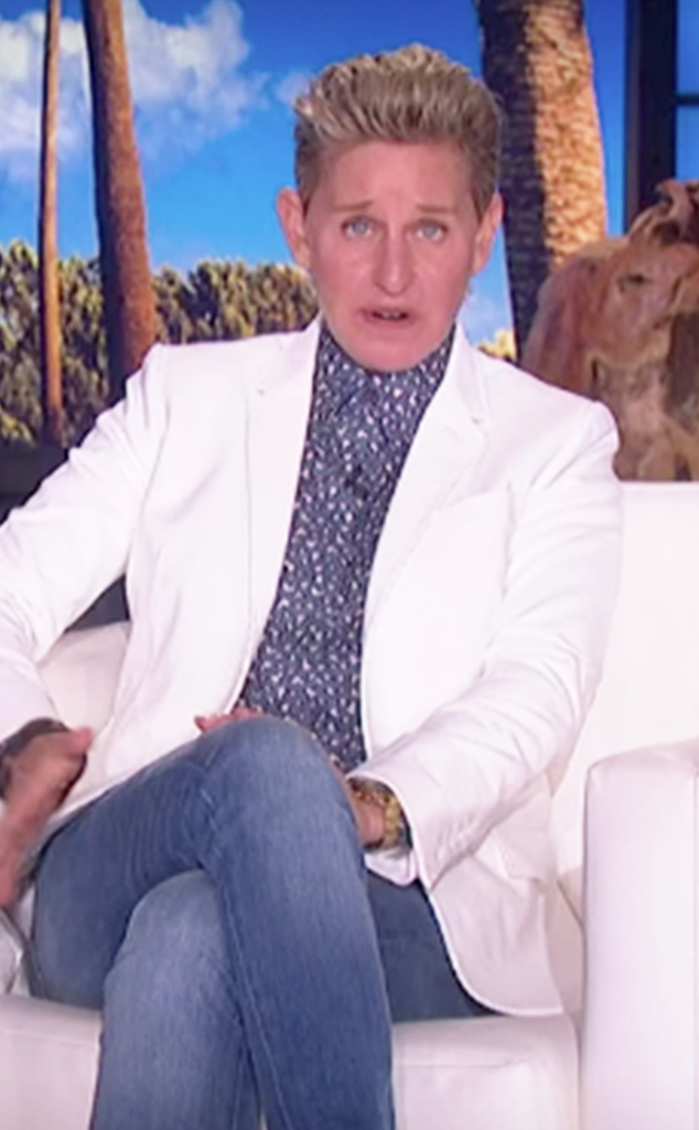 Ellen Degeneres Switches Up Her Signature Hairstyle E Online