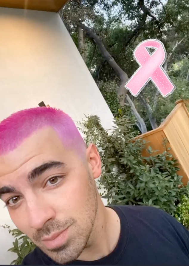 Joe Jonas Pink Hair Transformation