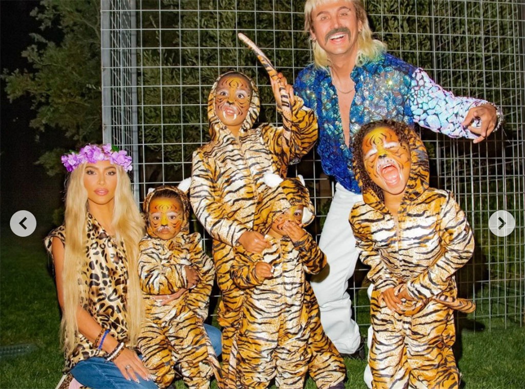 See Kim Kardashian Kids Tiger King Themed Halloween Costumes E Online See Kim Kardashian Kids Tiger King Themed Halloween Costumes E Online