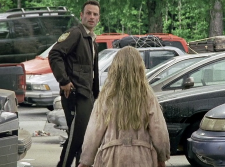 Walking Dead 10th anniversary, Andrew Lincoln (Rick) zombie girl