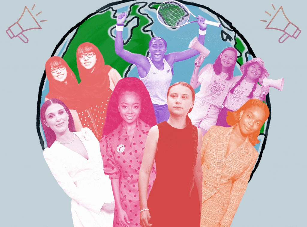 International Day of The Girl, Millie Bobby Brown, Skai Jackson, Greta Thunberg, Marsai Martin, Rehman Twins