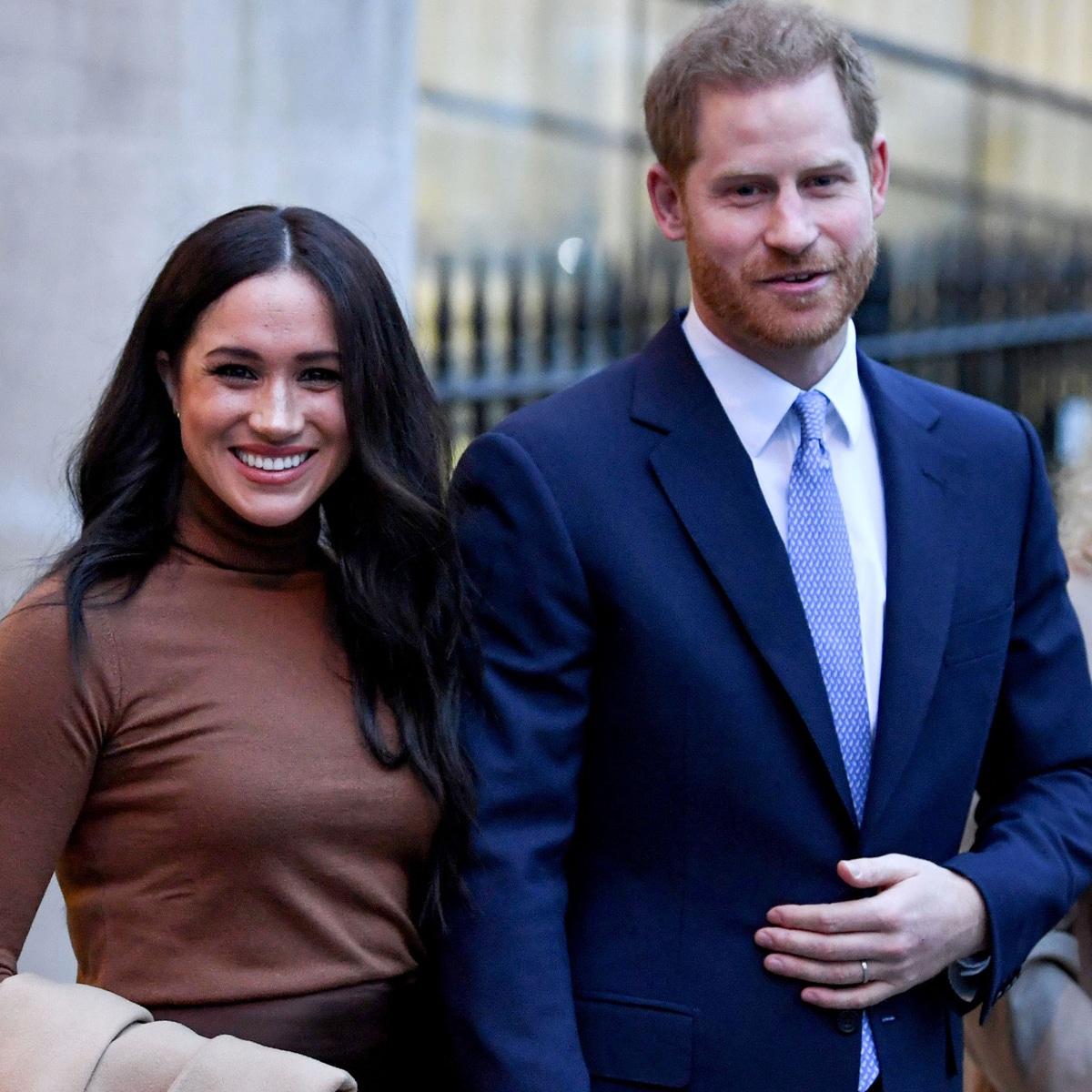 Why Prince Harry & Meghan Markle's Wax Figures Were Moved From Royals - E! Online