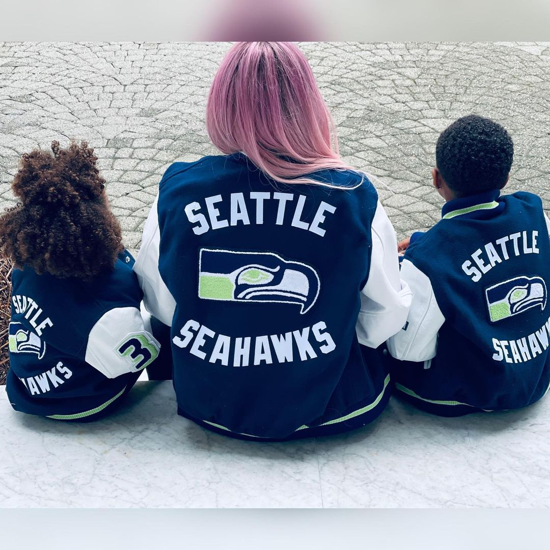 Ciara and Her Kids Wear Matching Jackets to Cheer on Russell Wilson