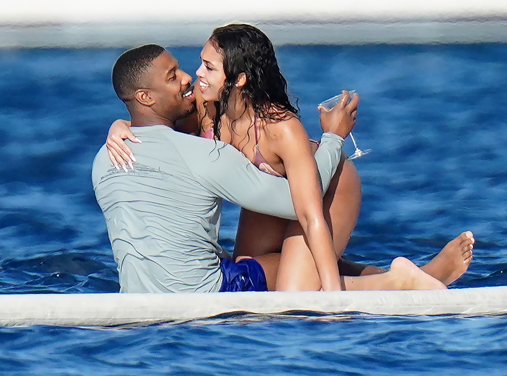 Michael B. Jordan and Lori Harvey Turn Up the Heat in St. Barts - E! Online