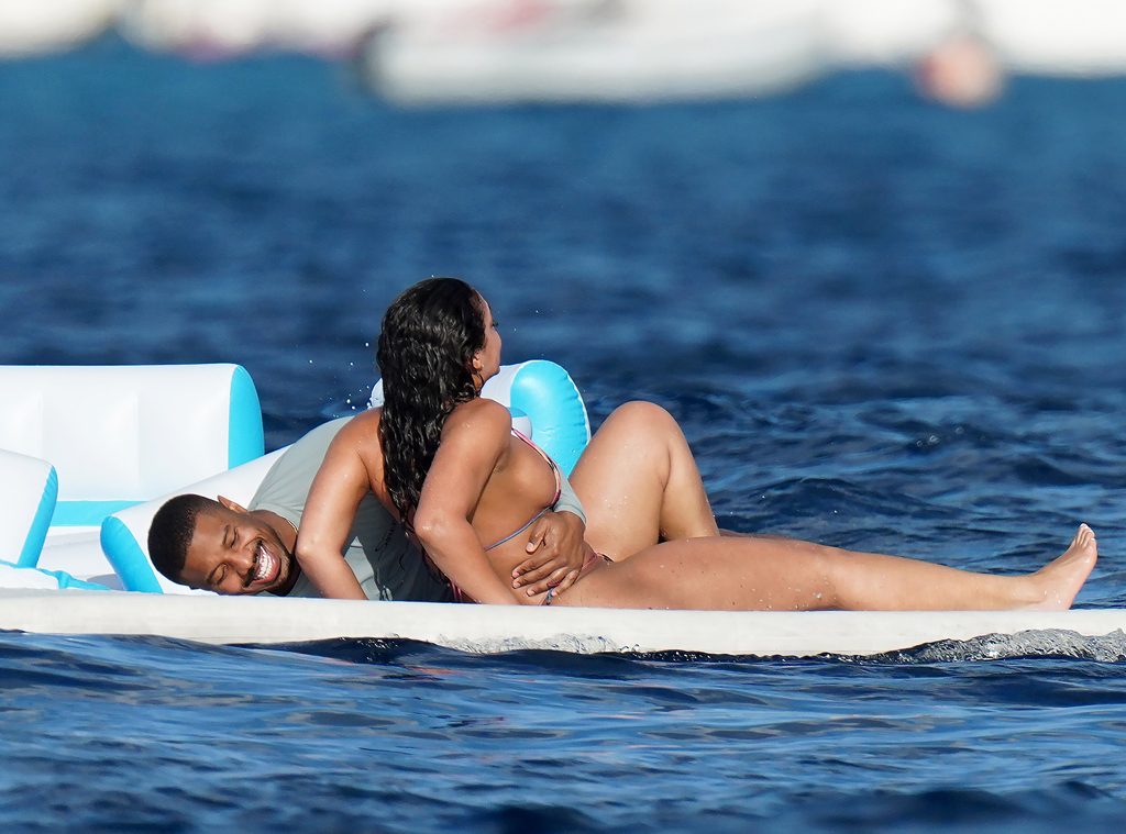 Lori Harvey Goes Barefoot in Bikini for Yacht Ride in Brazil