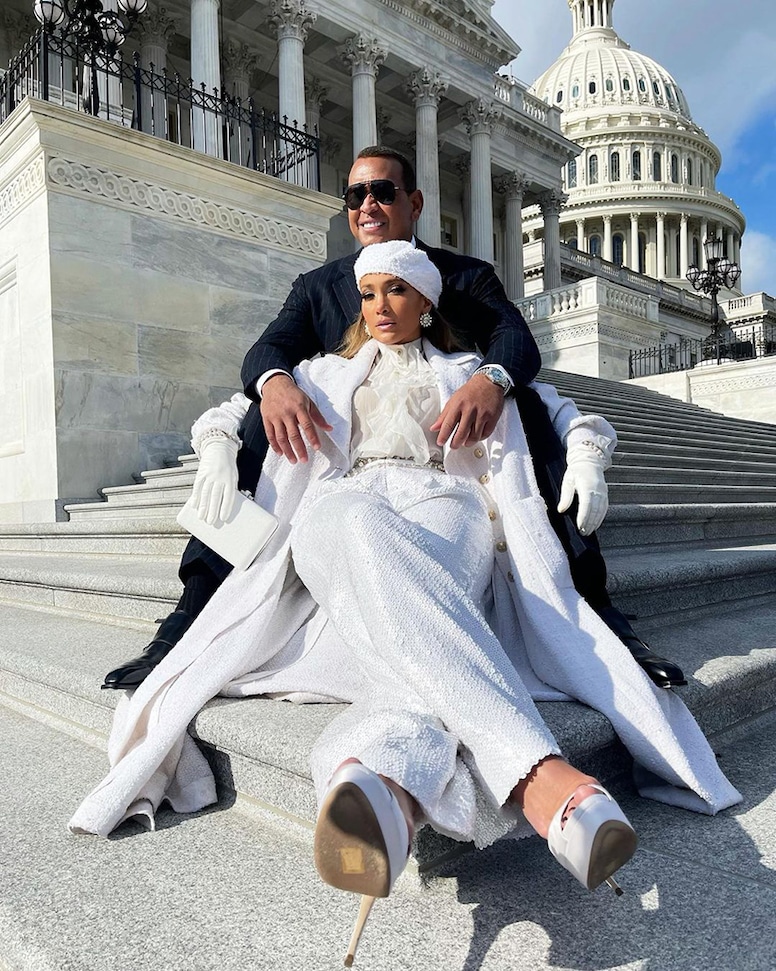 Jennifer Lopez, Alex Rodriguez, 2021 Presidential Inauguration, social pics