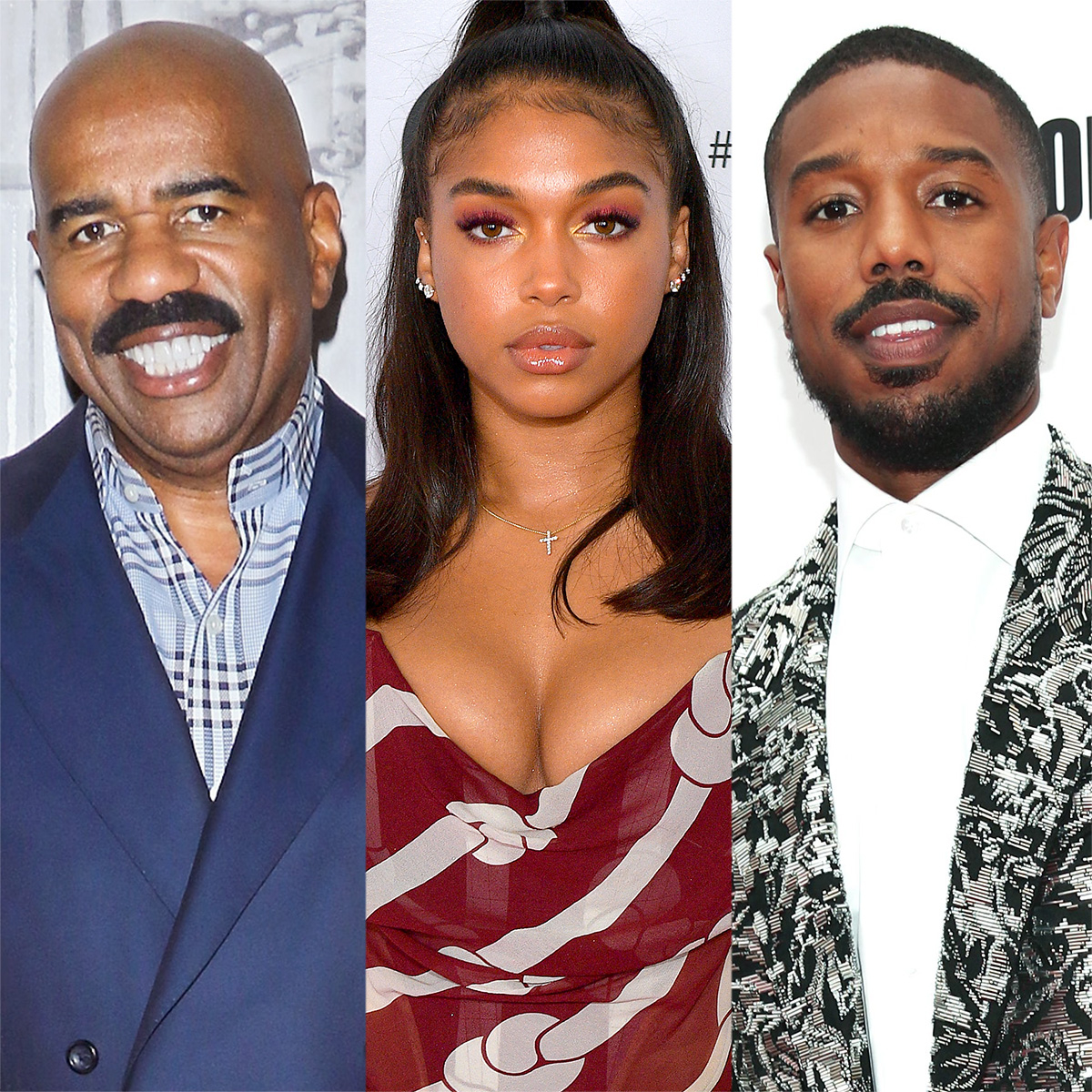 Steve Harvey jokes he’s ” hating ” Lori’s BF Michael B. Jordan