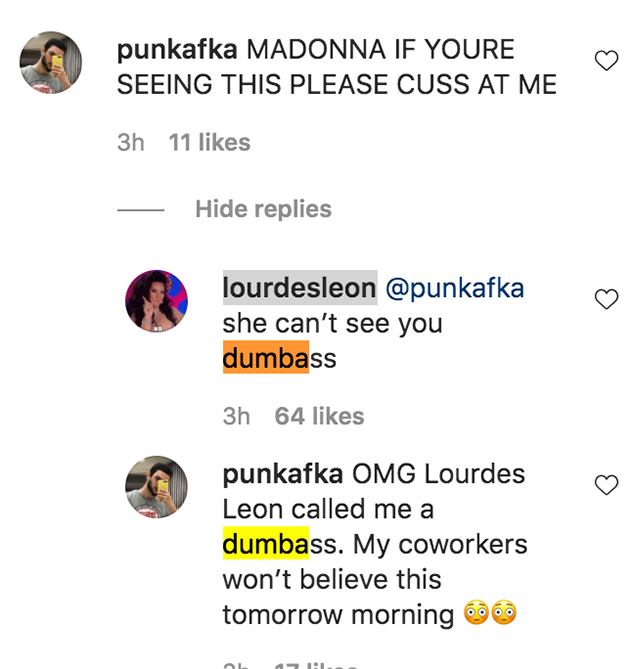 Lourdes Leon, Instagram