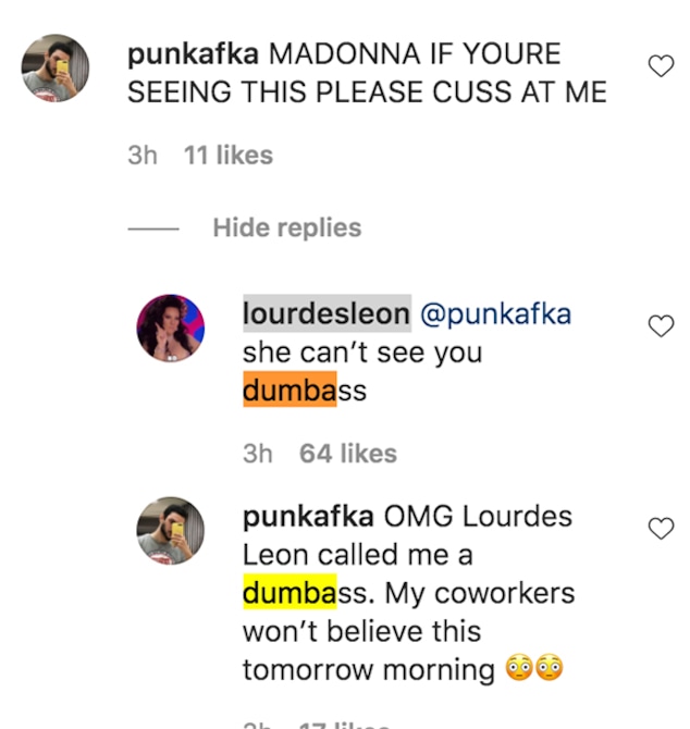 Lourdes Leon, Instagram