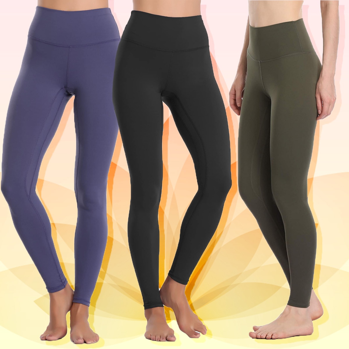 Buy RaShri Women's Premium Purple and Yellow combo chudidar stretchable  Cotton leggings at Amazon.in