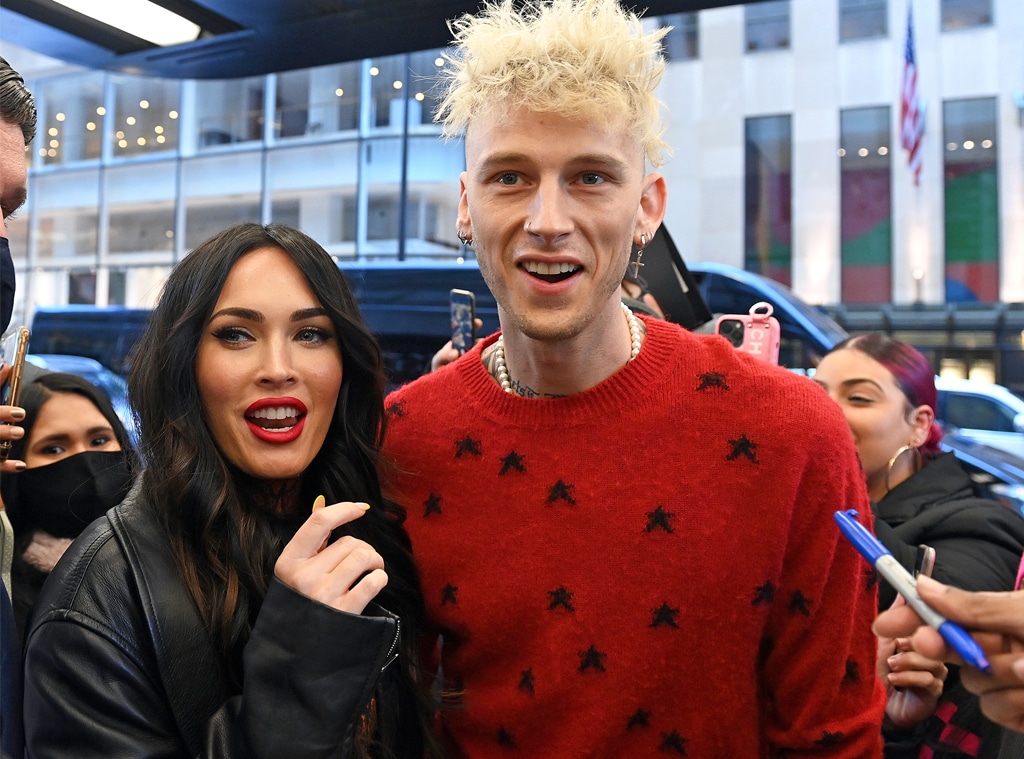 Machine Gun Kelly Proves Chivalry Isn't Dead as He Carries Megan Fox - E! Online - AP