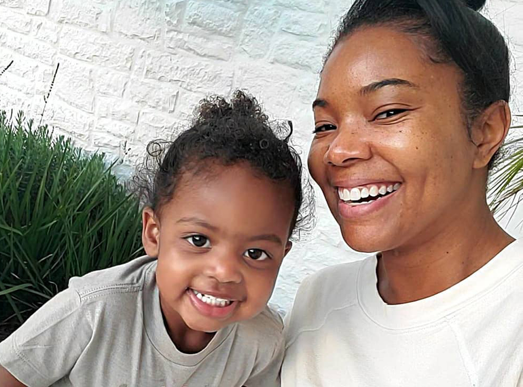 Watch Gabrielle Union And 2 Year Old Daughter Kaavia Fight Over Pasta E Online