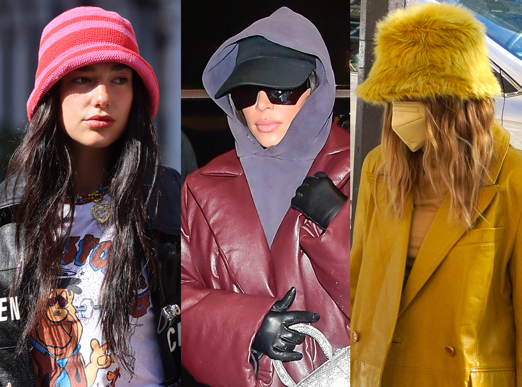 Fur Bucket Hats, Beanies & More Winter Hat Trends Celebs Are Rocking