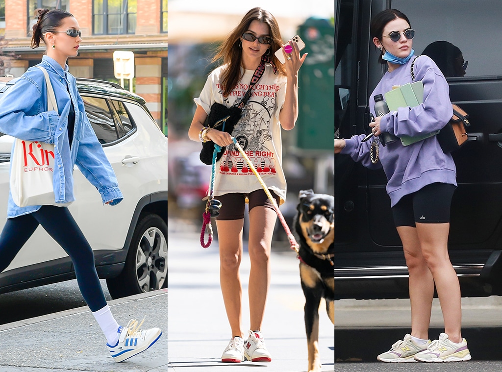 E-Comm: Celeb-Loved Retro Sneakers, Bella Hadid, Emily Ratajkowski, Lucy Hale