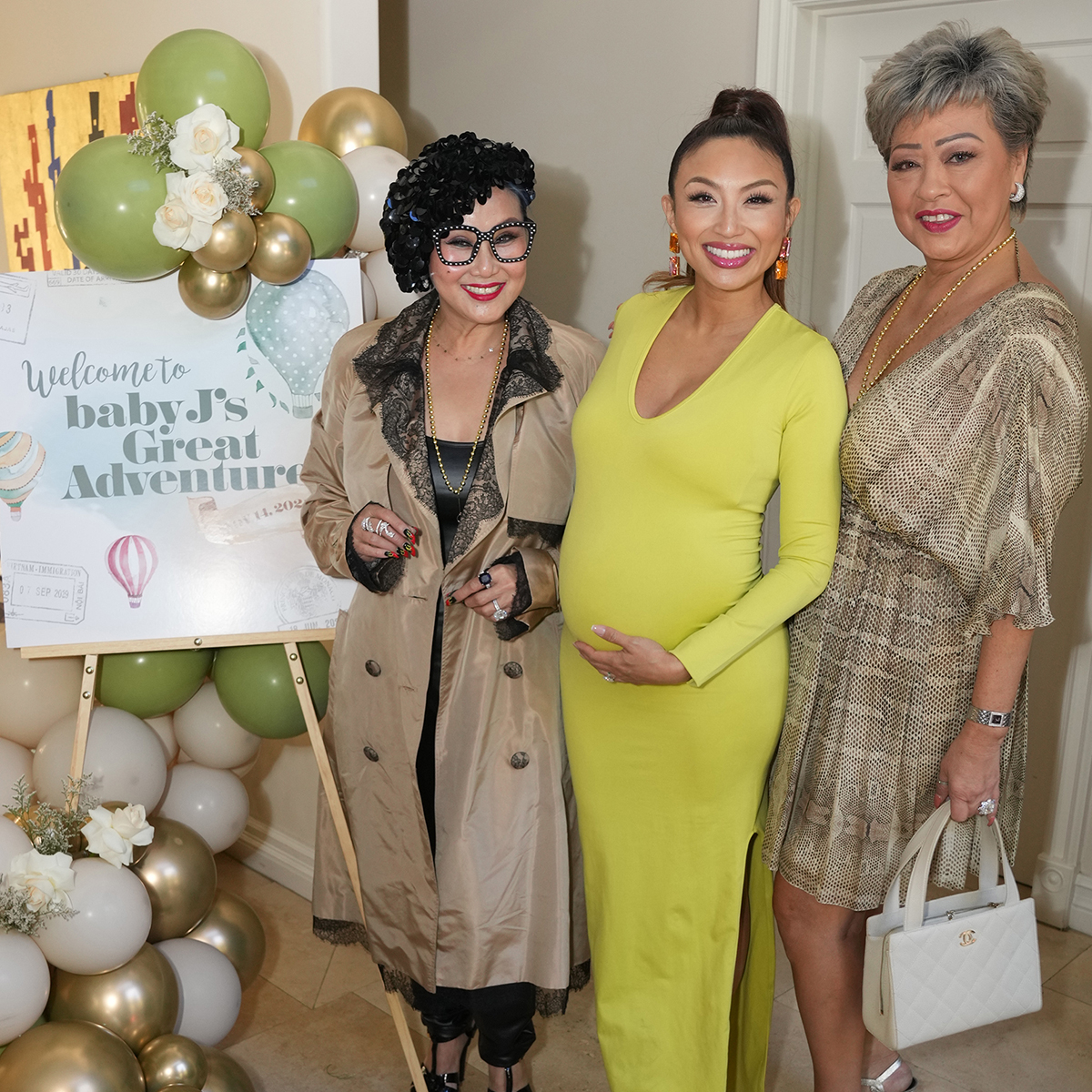 Photos from Inside Jeannie Mai's Travel-Themed Baby Shower