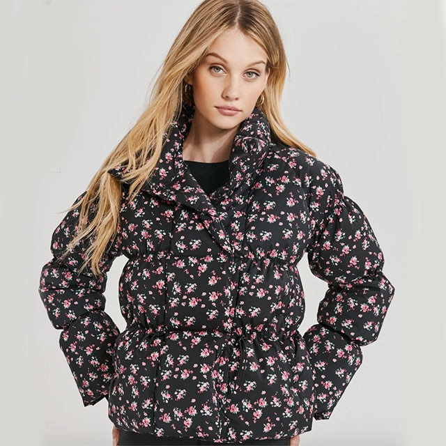 Abstract Monogram Flower Puffer Jacket - Women - Ready-to-Wear