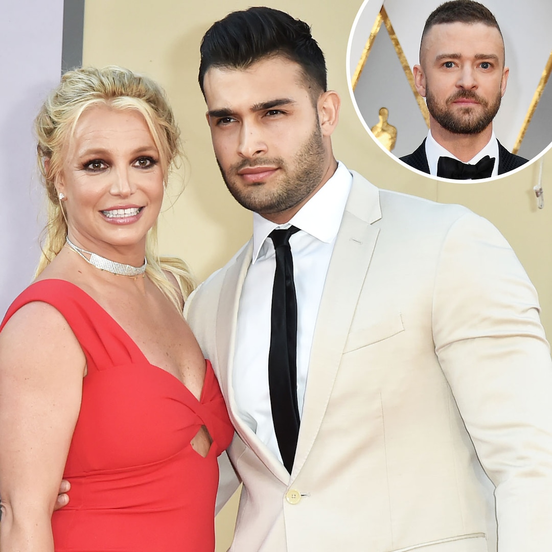 Britney Spears' Fiancé Sam Asghari Raises Eyebrows With Justin Timberlake Reference - E! Online