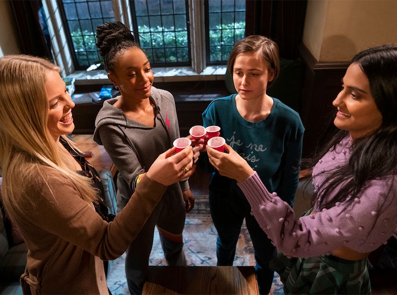 The Sex Lives of College Girls, Season 1, Renee Rapp, Pauline Chalamet, Alyah Chanelle Scott, Amrit Kaur