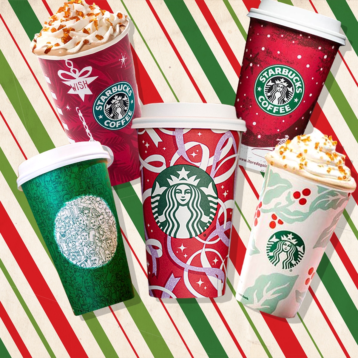 Photos From Look Back At All Of Starbucks' Holiday Cups Over The Years