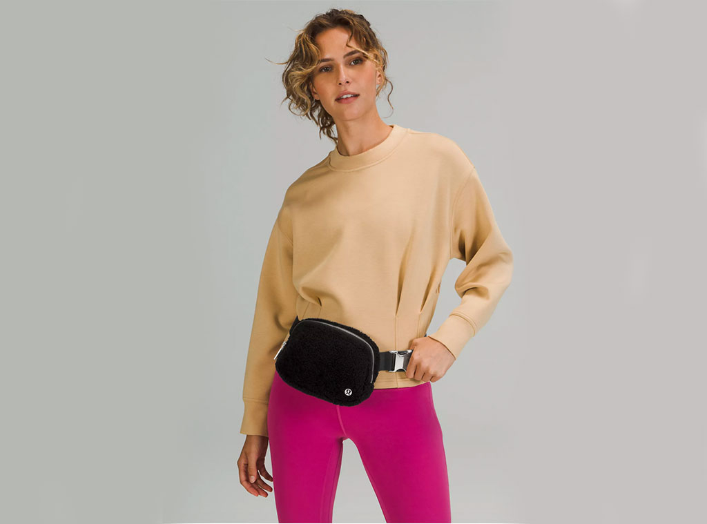 Stylish Monochrome Outfit with Lululemon and Belt Bag