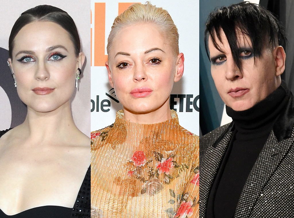 Rose Mcgowan Applauds Evan Rachel Wood On Marilyn Manson Abuse Claims E Online Uk Rose Mcgowan Applauds Evan Rachel Wood On Marilyn Manson Abuse Claims E Online Uk