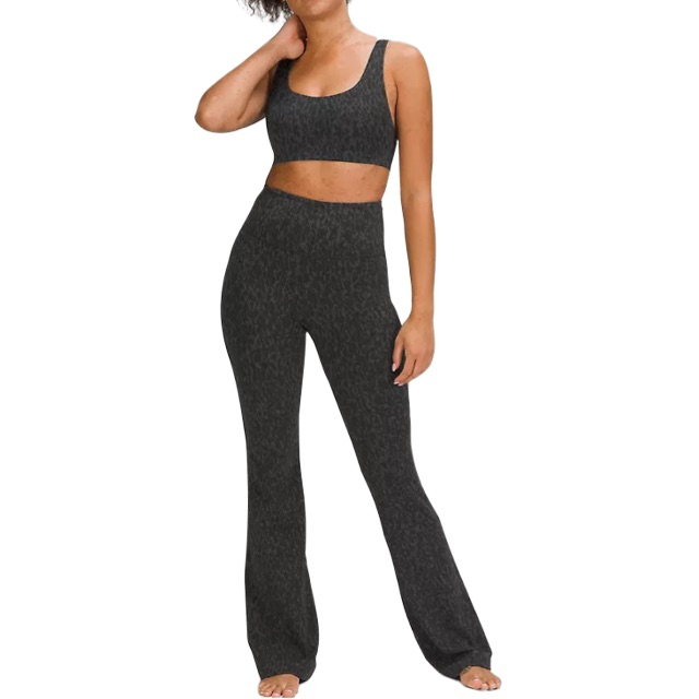  SATINA Palazzo Pants For Women - Buttery Soft High Waisted Flare  Pants - Women Flare Leggings - Black