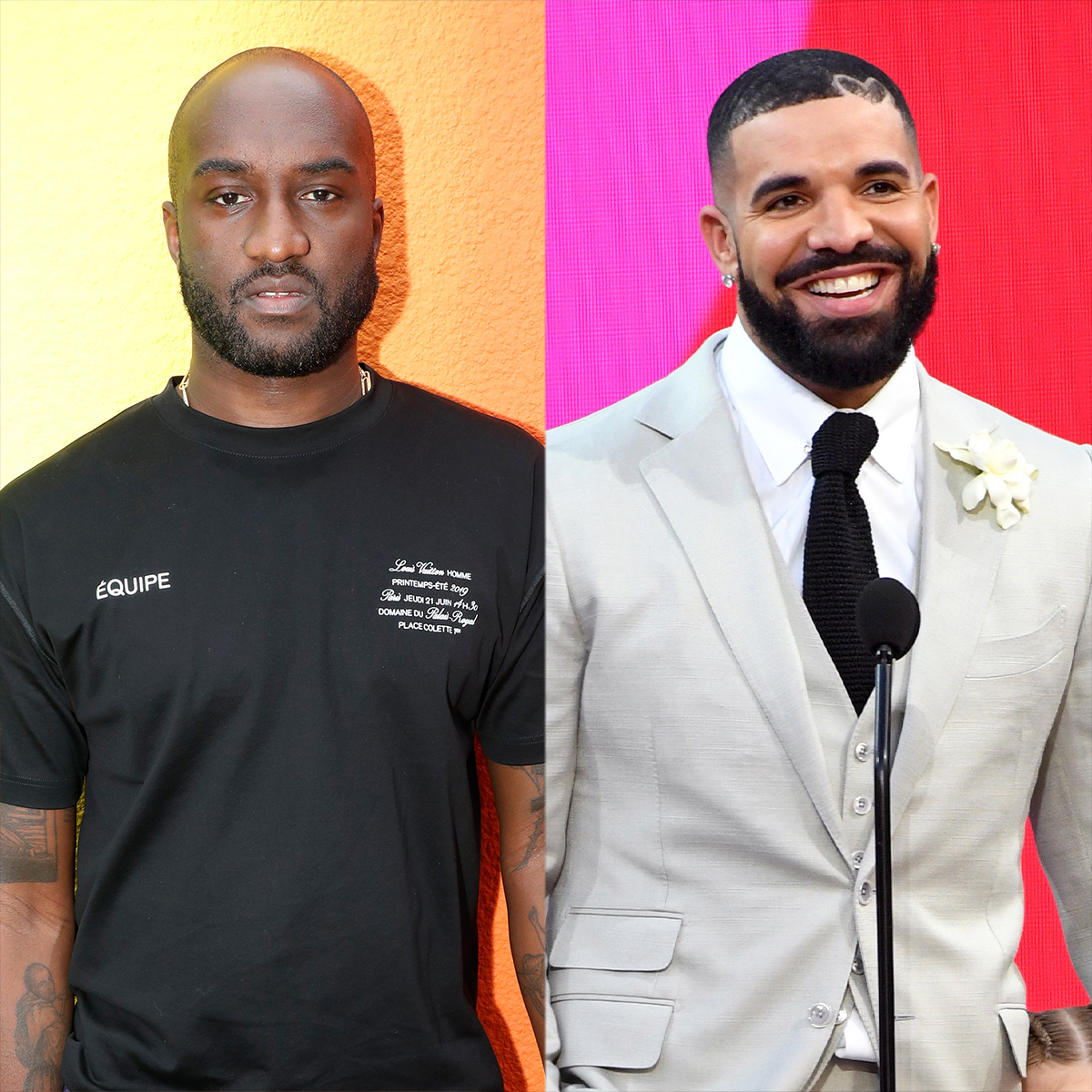Drake honored Virgil Abloh with a statue at his #ItsAllABlur