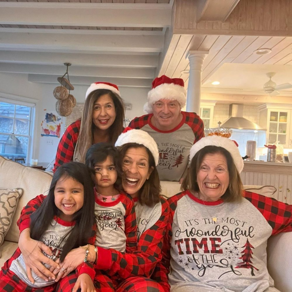 Photos from Celebrity Families Wearing Matching Holiday Pajamas