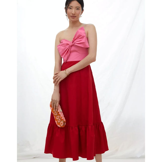 strapless open back dress Soft Pink Lace Short Sleeve Maxi Dress - Event Dresses