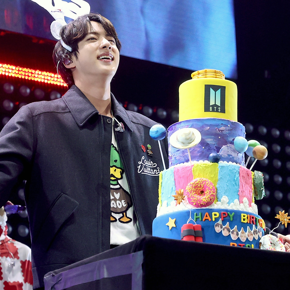 BTS Celebrates Jin's 29th Birthday at iHeartRadio's Jingle Ball ...