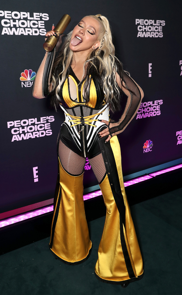 Christina Aguilera, 2021 Peoples Choice Awards, Candids