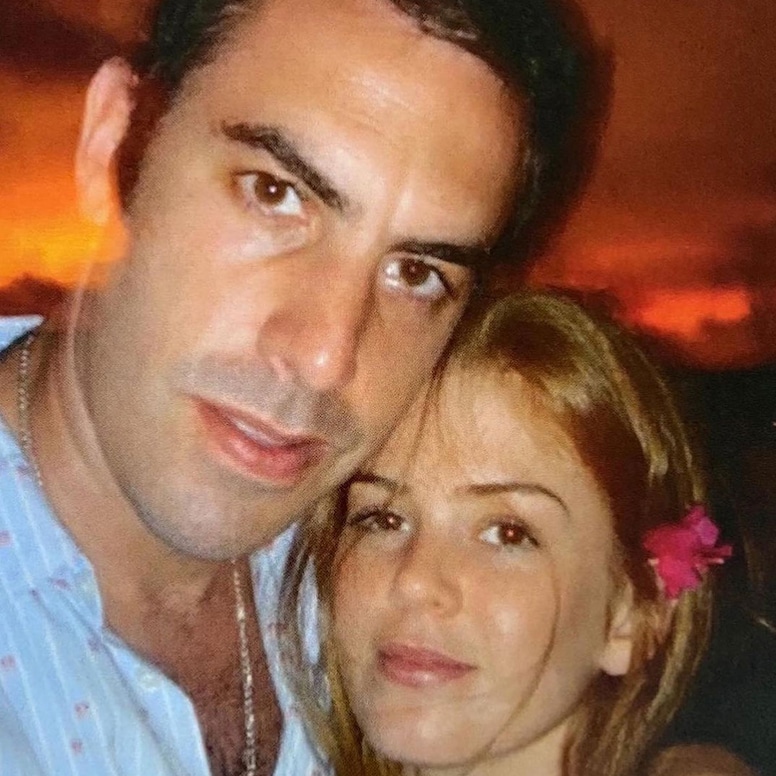 Isla Fisher and Sacha Baron Cohen