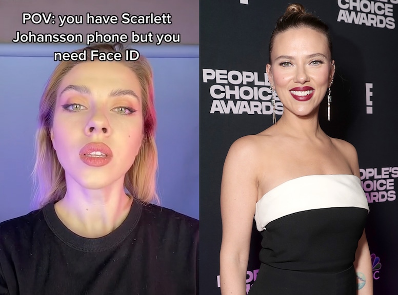 Scarlet Johansson TikTok, Celebrity, Lookalike,