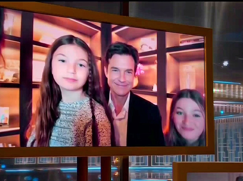 Jason Bateman, kids, 2021 Golden Globe Awards, Candids