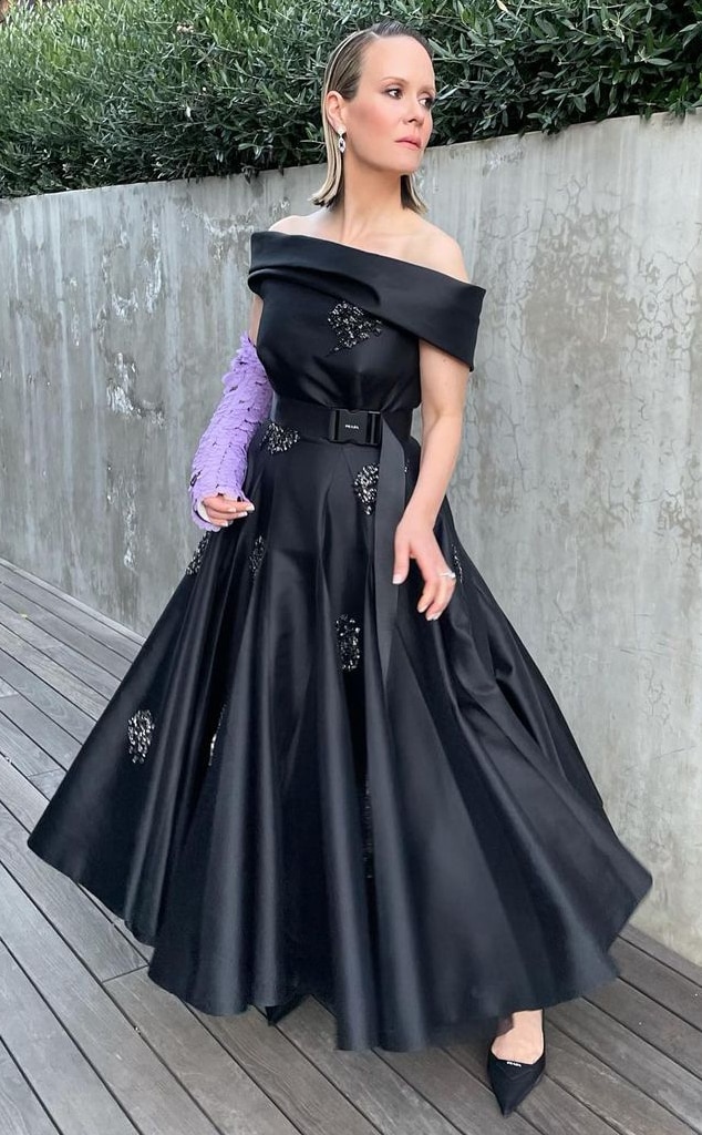 sarah paulson prada dress