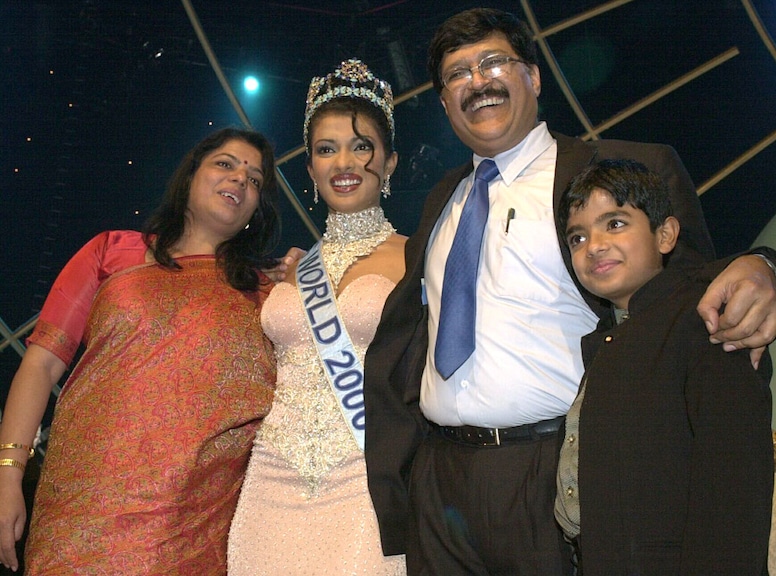 Priyanka Chopra, Mother Dr. Madhu Chopra, Brother Siddharth Chopra, Father Dr. Ashok Chopra