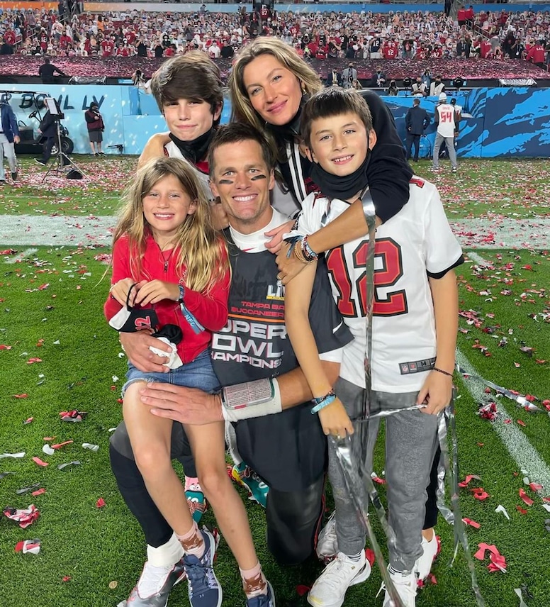 Gisele Bundchen, Tom Brady, Vivian Brady, John Edward Thomas Moynahan, Benjamin Brady, Super Bowl 2021, Tampa Bay Buccaneers, Instagram