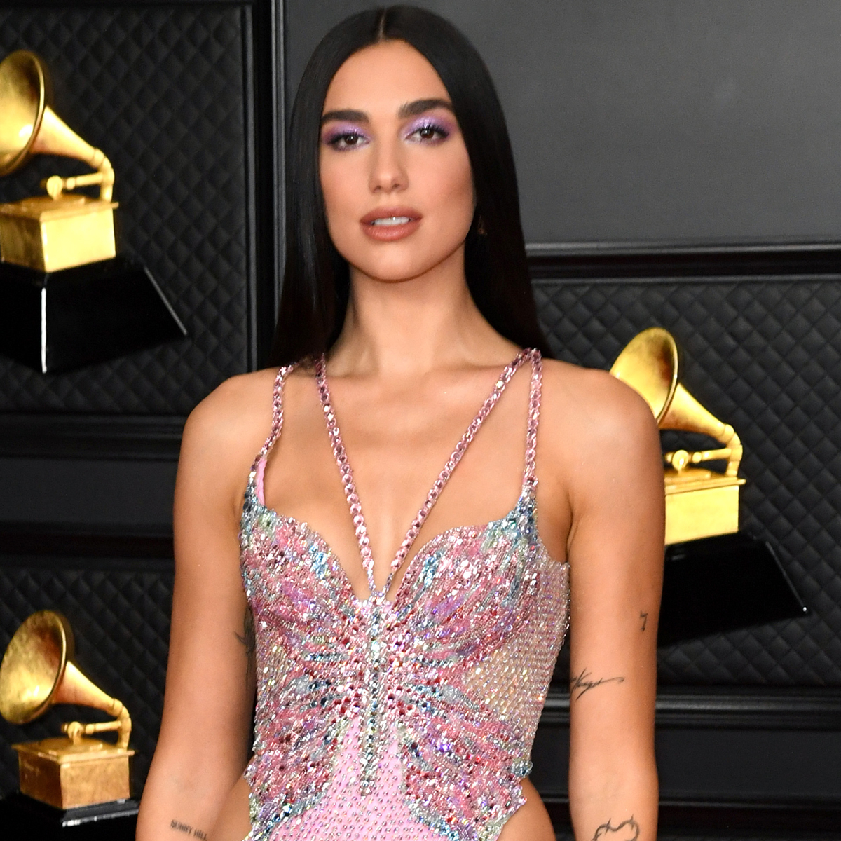 Dua Lipas Grammys Dress Gives The Butterfly Effect New Meaning E Online 3722