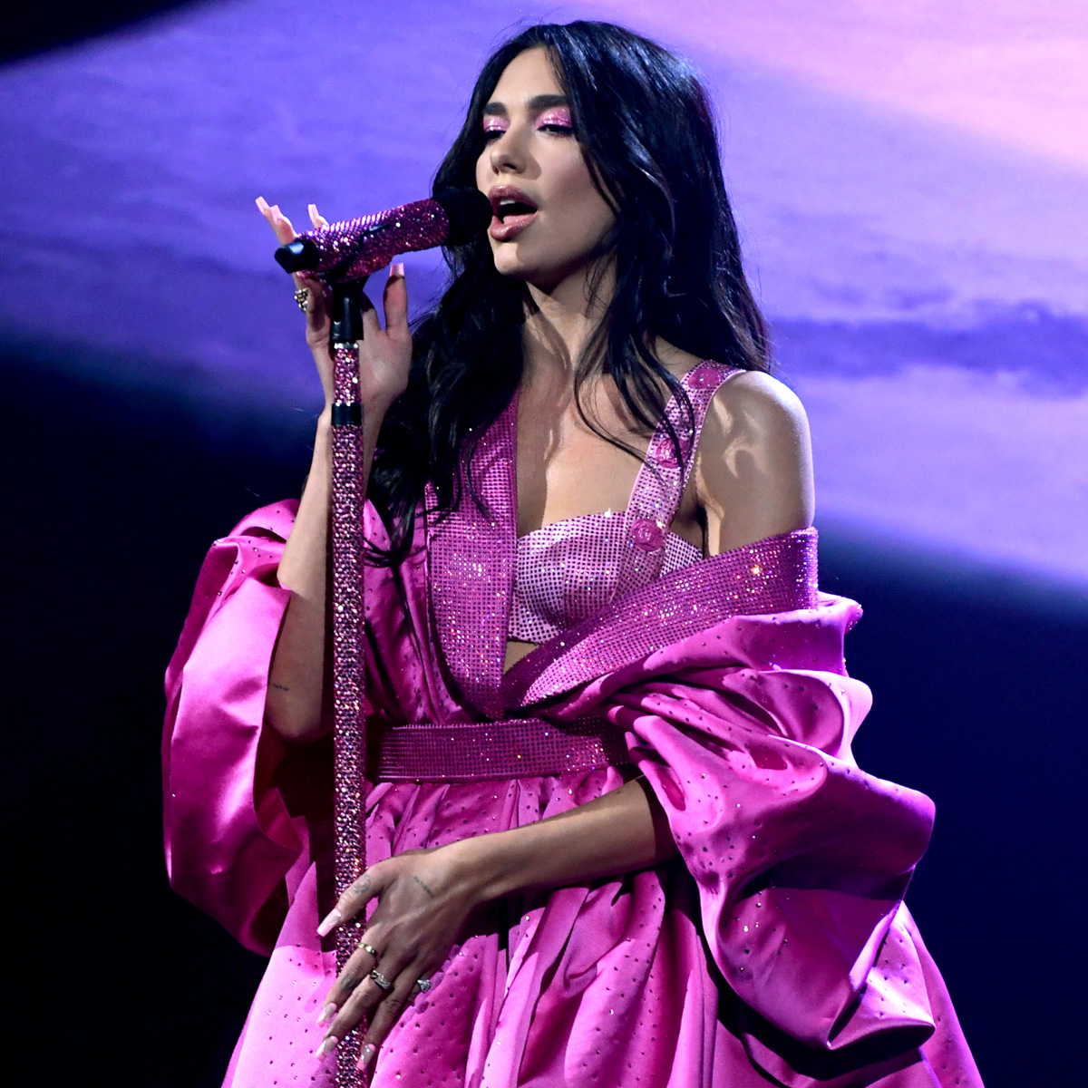 Dua Lipa Sparkles With 'Levitating' Performance Featuring DaBaby at 2021  GRAMMY Awards