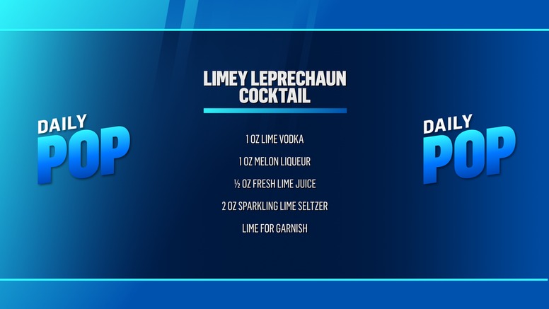 Daily Pop Recipes Limey Leprechaun Cocktail