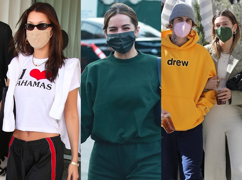 Bella Hadid, Addison Rae & More Love These Silk Face Masks