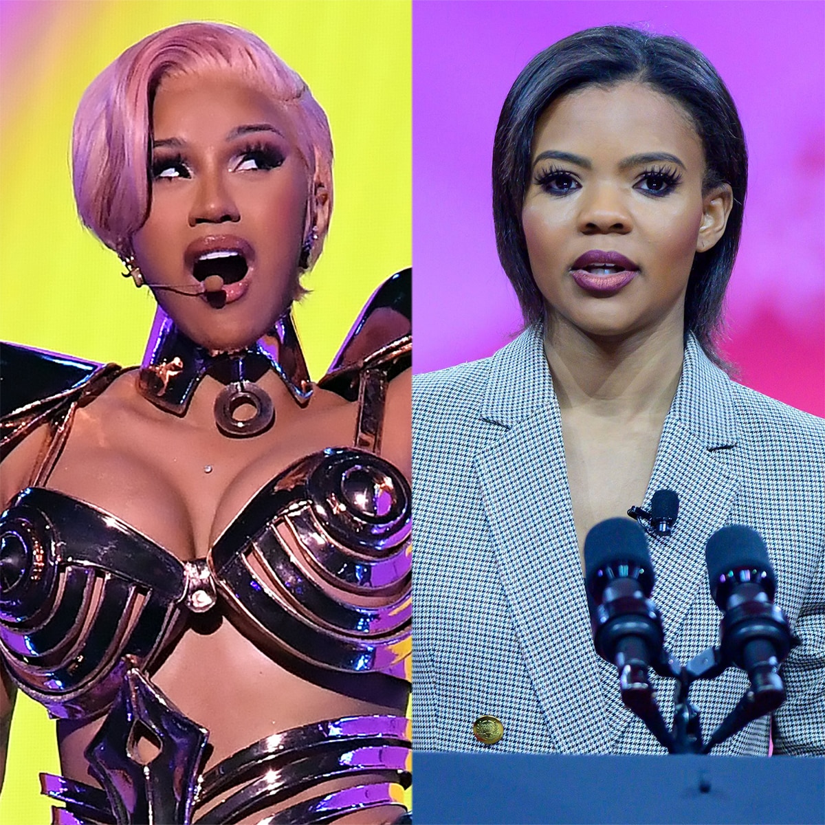 Cardi B Fires Back At Candace Owens' Attack On "WAP" - E! Online