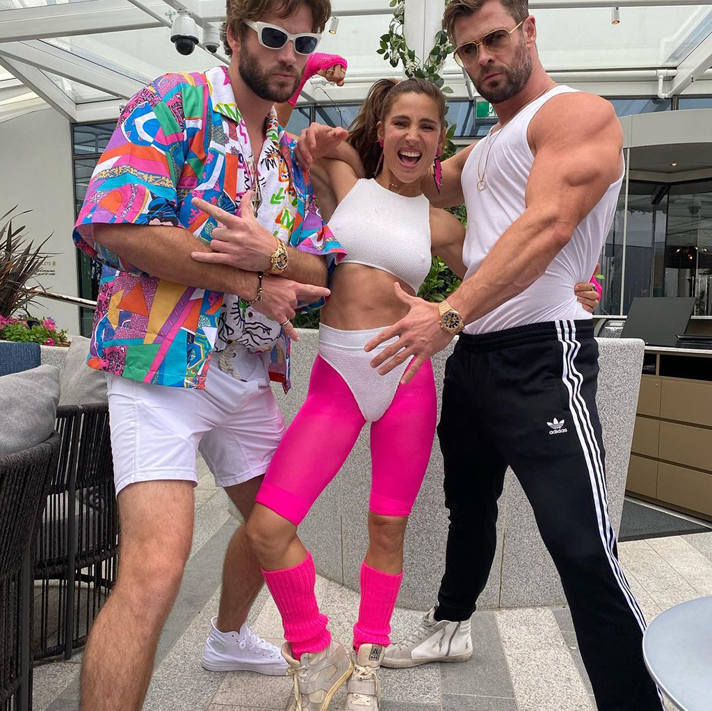 Photos from Chris Hemsworth, Matt Damon and More Stars Travel in Time With ' 80s-Themed Party